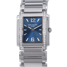 将图像加载到图库查看器中，PATEK PHILIPPE Twenty-4 W25.1mm×H30mm Stainless Steel Blue Dial4910/1200A-001
