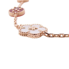 将图像加载到图库查看器中，Van Cleef &amp; Arpels Lucky Spring Bracelet 5 motifsVCARP7RR00 18K Pink Gold
