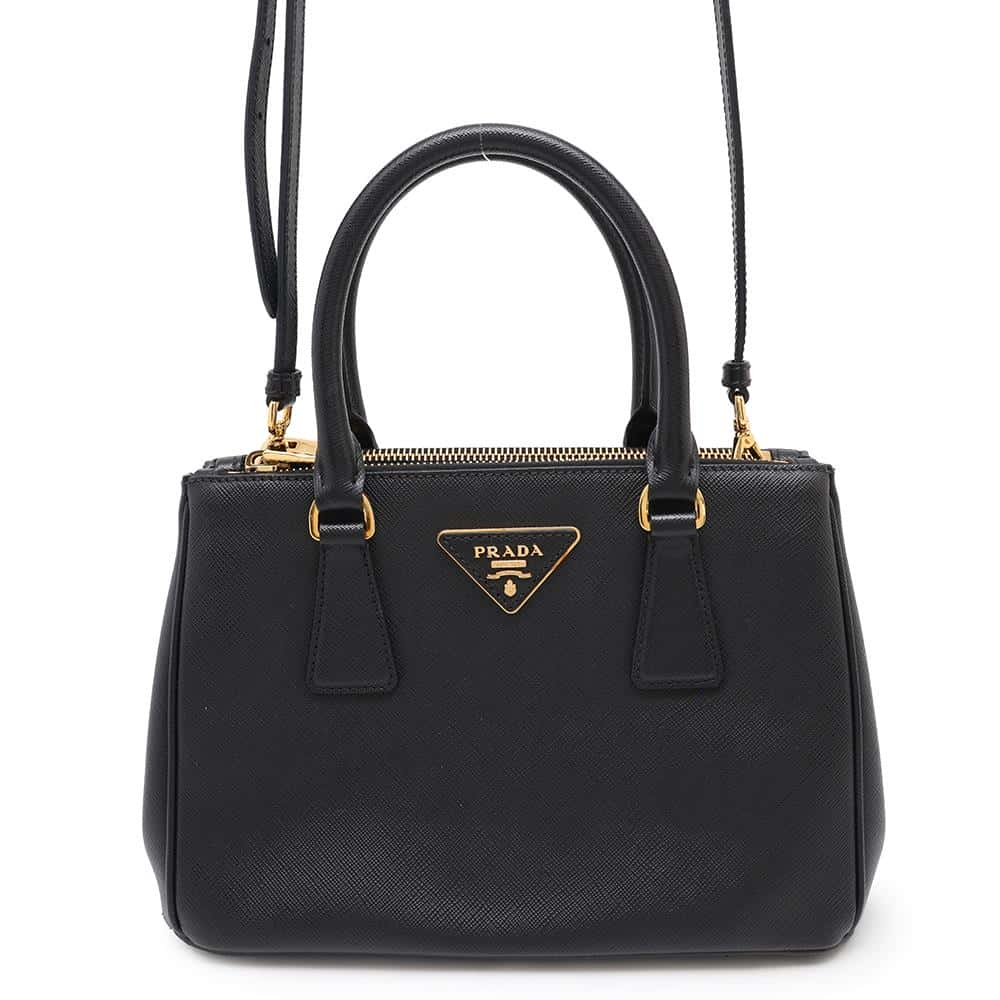 PRADA Saffiano Leather Galleria Handbag Black1BA896 Leather