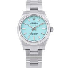 将图像加载到图库查看器中，ROLEX Oyster Perpetual 31 W31mm Stainless Steel Turquise Blue Dial277200
