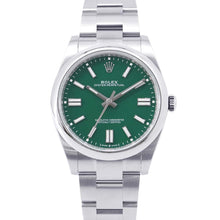 Load image into Gallery viewer, ROLEX Oyster Perpetual 41 W41mm Stainless Steel Green Dial124300
