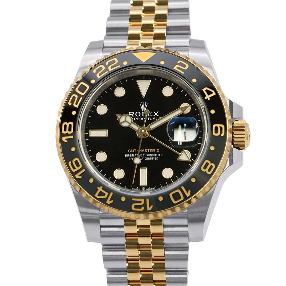 ROLEX GMT MasterII W40mm Stainless Steel K18YG Black Dial126713GRNR