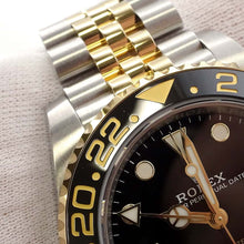 Load image into Gallery viewer, ROLEX GMT MasterII W40mm Stainless Steel K18YG Black Dial126713GRNR
