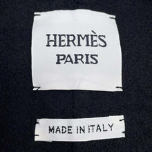 将图像加载到图库查看器中，HERMES Long gilet Size 34 Black Cashmere100%
