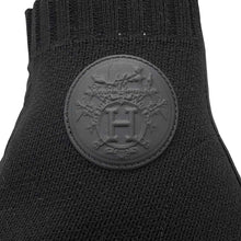 Load image into Gallery viewer, HERMES Short boots Vol Vert Black Technical Fabric Leather Size 36H
