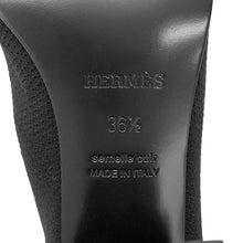 Load image into Gallery viewer, HERMES Short boots Vol Vert Black Technical Fabric Leather Size 36H
