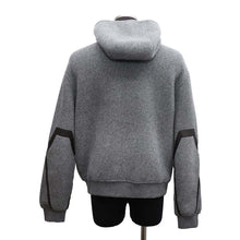 将图像加载到图库查看器中，HERMES Hooded/Zip-up Parkas Size M Gray Wool 57% Cashmere43% Lambskin
