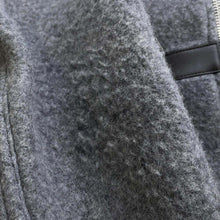 将图像加载到图库查看器中，HERMES Hooded/Zip-up Parkas Size M Gray Wool 57% Cashmere43% Lambskin
