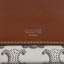 将图像加载到图库查看器中，CELINE Triomphe Shoulder Bag Tan/Ecru114902DNK PVC Coated Canvas
