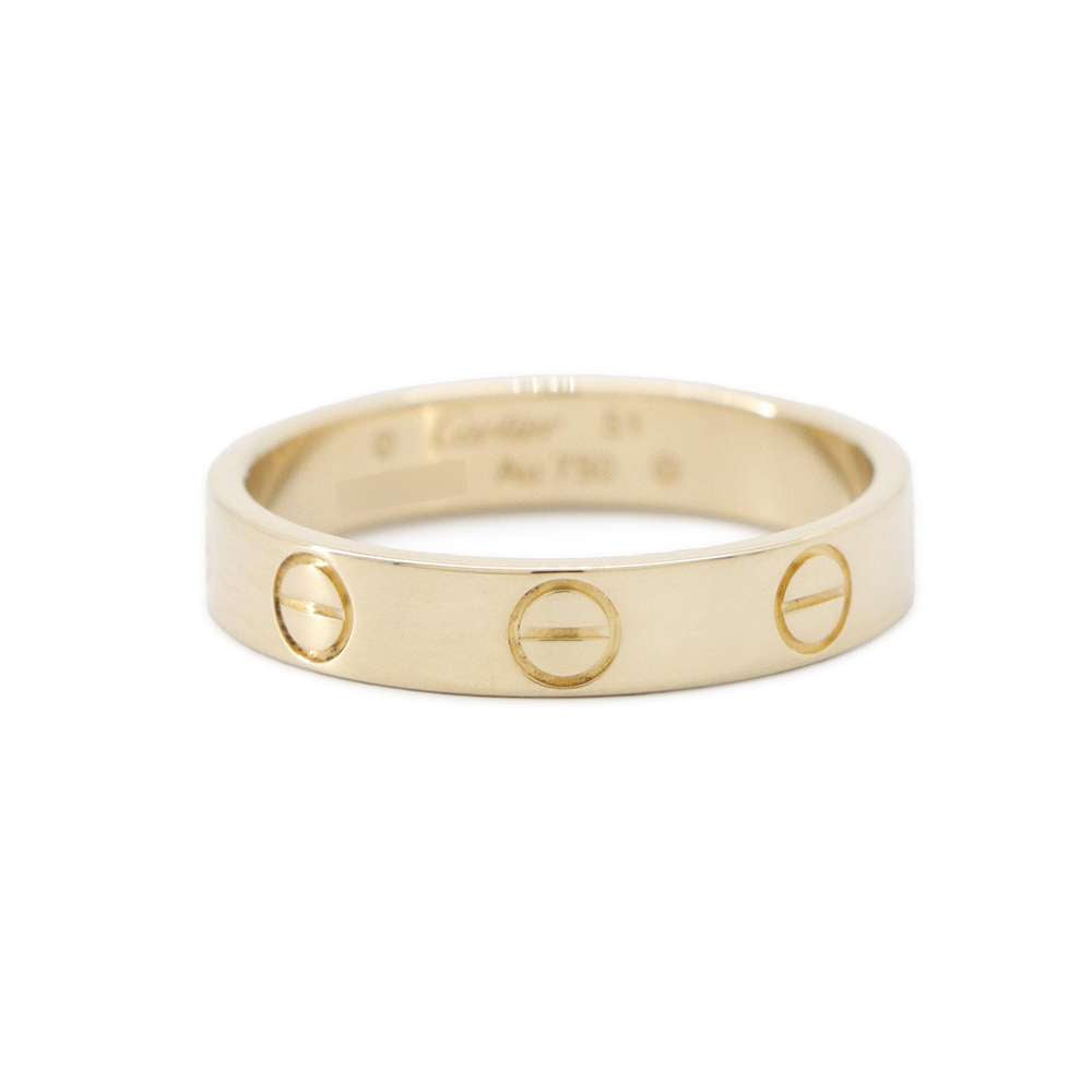 CARTIER Mini love ring Size 51/#11B4085000 18K Yellow Gold