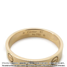 Load image into Gallery viewer, CARTIER Mini love ring Size 51/#11B4085000 18K Yellow Gold
