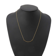 Load image into Gallery viewer, TIFFANY&amp;Co. T Smile Necklace Size Small60011679 18K Yellow Gold
