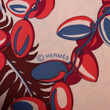 Load image into Gallery viewer, HERMES Carre Large Scarf Mythiques Phoenix Coloriages Size 90 Rose Pale/Corail Silk100%
