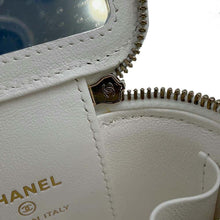 将图像加载到图库查看器中，CHANEL Vanity Chain Bag WhiteAP3203 Caviar Leather
