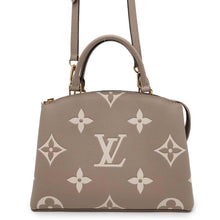 将图像加载到图库查看器中，LOUIS VUITTON Petit Palais Tourterelle ClaimsM58914 Bicolor Monogram Empreinte Leather Size PM
