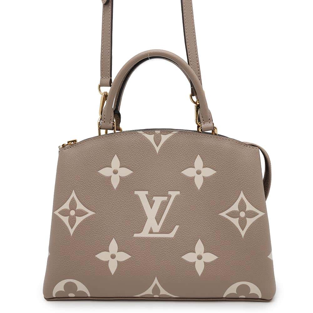 LOUIS VUITTON Petit Palais Tourterelle ClaimsM58914 Bicolor Monogram Empreinte Leather Size PM