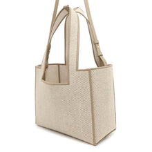 Load image into Gallery viewer, LOEWE font tote EcruALF1B61X11 Canvas Size Medium
