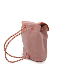 Load image into Gallery viewer, HERMES LES CABANES Backpack Orange / Framboise Cotton
