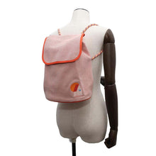 将图像加载到图库查看器中，HERMES LES CABANES Backpack Orange / Framboise Cotton
