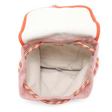 Load image into Gallery viewer, HERMES LES CABANES Backpack Orange / Framboise Cotton
