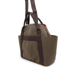 Load image into Gallery viewer, HERMES Sac de Pansage Groom Khaki/Fu Canvas Leather
