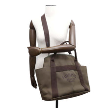 Load image into Gallery viewer, HERMES Sac de Pansage Groom Khaki/Fu Canvas Leather
