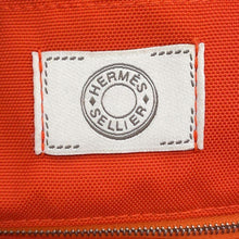 将图像加载到图库查看器中，HERMES Sac de Pansage Groom Khaki/Fu Canvas Leather
