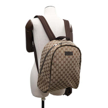 将图像加载到图库查看器中，GUCCI GG Canvas Backpack Beige449906 GG Canvas
