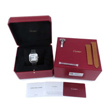 将图像加载到图库查看器中，CARTIER Santos de Cartier watch MM W35.1mm Stainless Steel Silver DialWSSA0029
