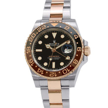 将图像加载到图库查看器中，ROLEX GMT MasterII W40mm Stainless Steel K18PG Black Dial126711CHNR
