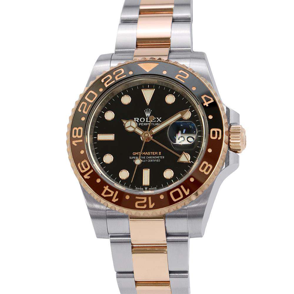 ROLEX GMT MasterII W40mm Stainless Steel K18PG Black Dial126711CHNR