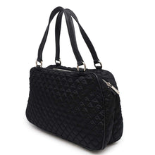 Load image into Gallery viewer, Ferragamo Vara Ribbon Quilted Handbag BlackGG-21D919 Nylon
