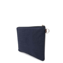 将图像加载到图库查看器中，Berluti Nino Calligraphy Clutch Bag Brown/Navy Leather Nylon Size GM
