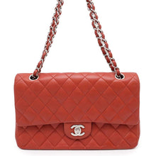 Load image into Gallery viewer, CHANEL Matelasse W Chain W Flap Shoulder Bag RedA01112 Caviar Leather Size 25
