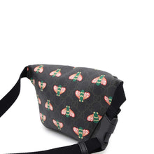 Load image into Gallery viewer, GUCCI GG Supreme Crossbody Bag in Bee Print Black675181 PVC
