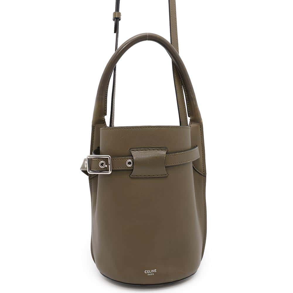 CELINE Big bag bucket Light Khaki187243 Calf Leather Size Nano