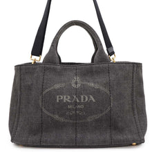 将图像加载到图库查看器中，PRADA 2way Canapa Gray1BG642 Denim
