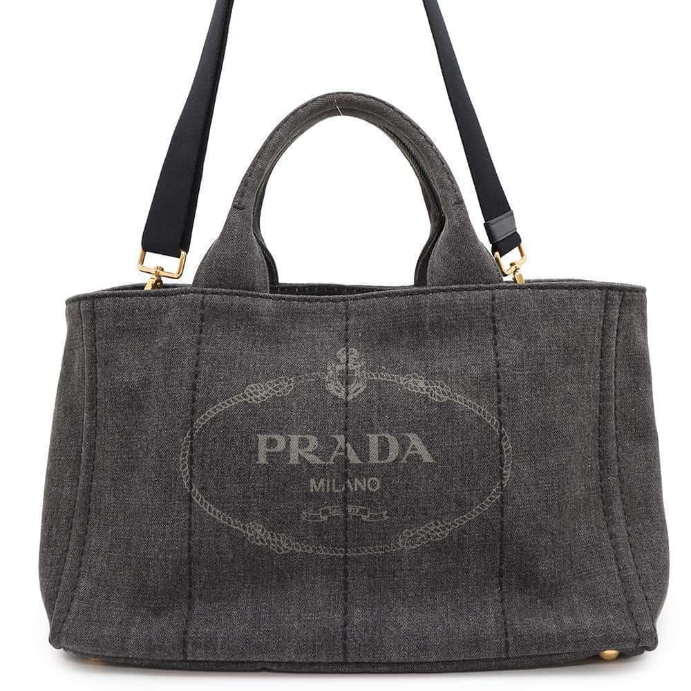 PRADA 2way Canapa Gray1BG642 Denim