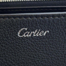 将图像加载到图库查看器中，CARTIER C de Cartier 2way Bag Black Leather
