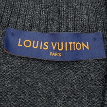 Load image into Gallery viewer, LOUIS VUITTON LV Frequency Cardigan Size S Dark Gray1AAT4U Wool 100%
