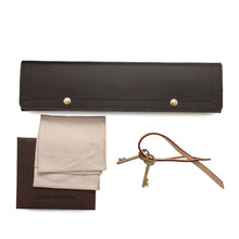 将图像加载到图库查看器中，LOUIS VUITTON Special Order Watches and Jewelry Cases Brown Leather
