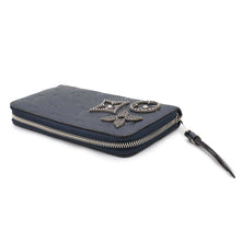 Load image into Gallery viewer, LOUIS VUITTON Zippy Wallet Dark BlueM62069 Monogram Empreinte Leather/Studded
