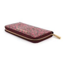 Load image into Gallery viewer, LOUIS VUITTON Zippy Wallet Rouge ForvostM91477 Monogram Vernis Leather/Leopard
