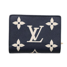 将图像加载到图库查看器中，LOUIS VUITTON Portefeuille Claire Bicolor Navy/CreamM83362 Monogram Empreinte Leather
