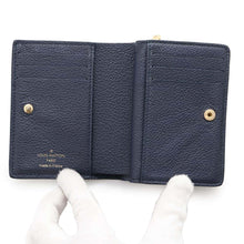 Load image into Gallery viewer, LOUIS VUITTON Portefeuille Claire Bicolor Navy/CreamM83362 Monogram Empreinte Leather
