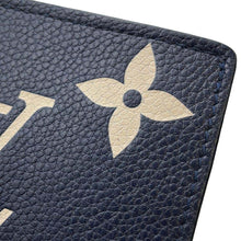 Load image into Gallery viewer, LOUIS VUITTON Portefeuille Claire Bicolor Navy/CreamM83362 Monogram Empreinte Leather
