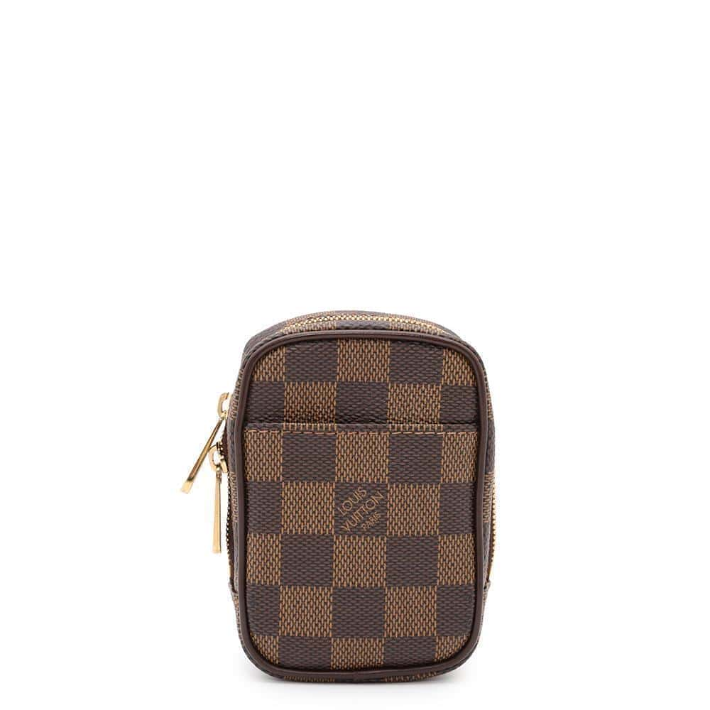 LOUIS VUITTON Etui / Okapi BrownN61738 Damier Ebene Canvas Size PM