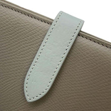 Load image into Gallery viewer, CELINE Strap wallet Gray/Light Blue10B643BRU Leather
