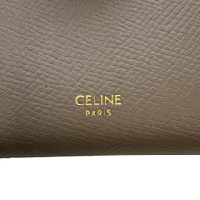 Load image into Gallery viewer, CELINE Strap wallet Gray/Light Blue10B643BRU Leather
