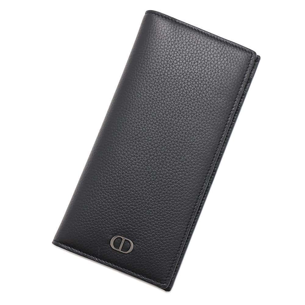 Dior Vertical long wallet Black2ESBC002CDI Leather